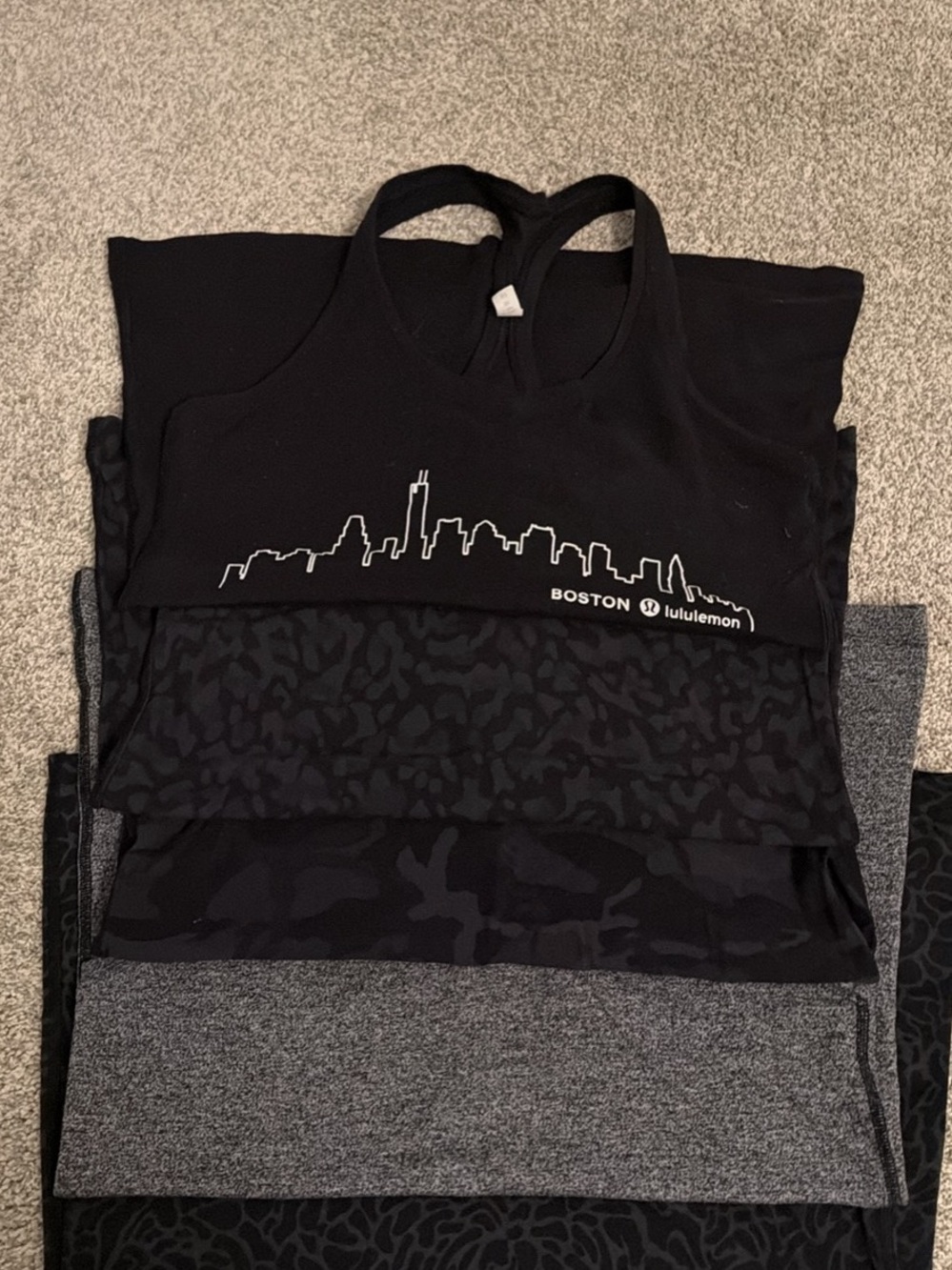 Lululemon Black Cool Racerback tank lot (5)